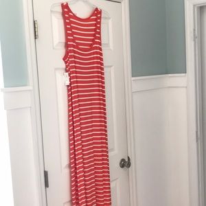Old Navy orange long dress.